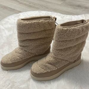 A New Day - faux shearling ankle boots